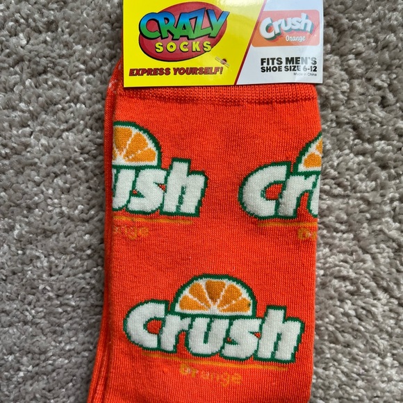 Orange Crush Crazy Socks - Picture 1 of 2